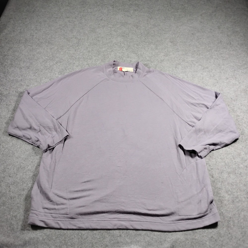 Free People FP‎ Beach Sweatshirt Womens XS Purple Oversized Slouchy Fleece Comfy